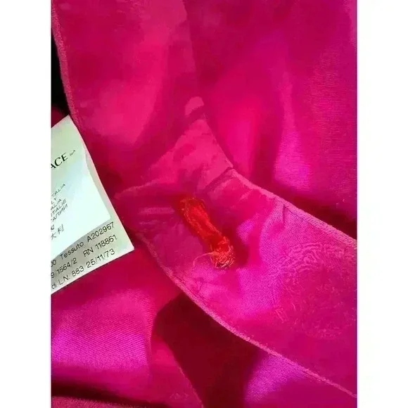 VERSACE PINK SLEEVELESS ZIP UP BACK FULLY LINED DRESS SIZE SMALL - Picture 13 of 16